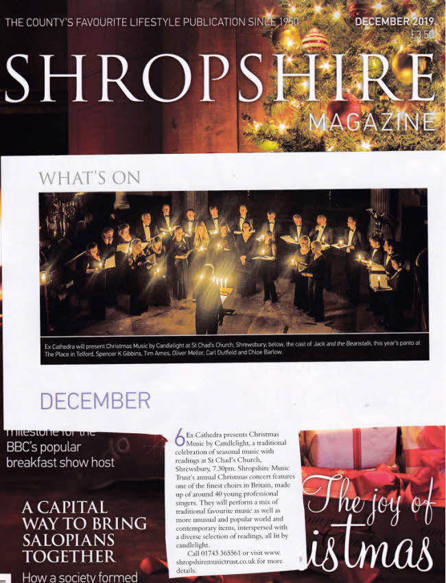 201912 shropshire magazine ex cathedra